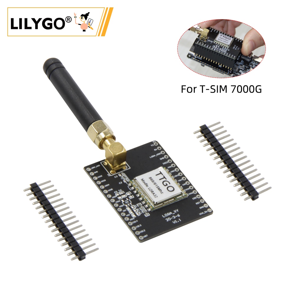 LILYGO® TTGO Accessories Shield LoRa 868/915 Mhz for T-SIM7000G ESP32-WROVER-B Development Board