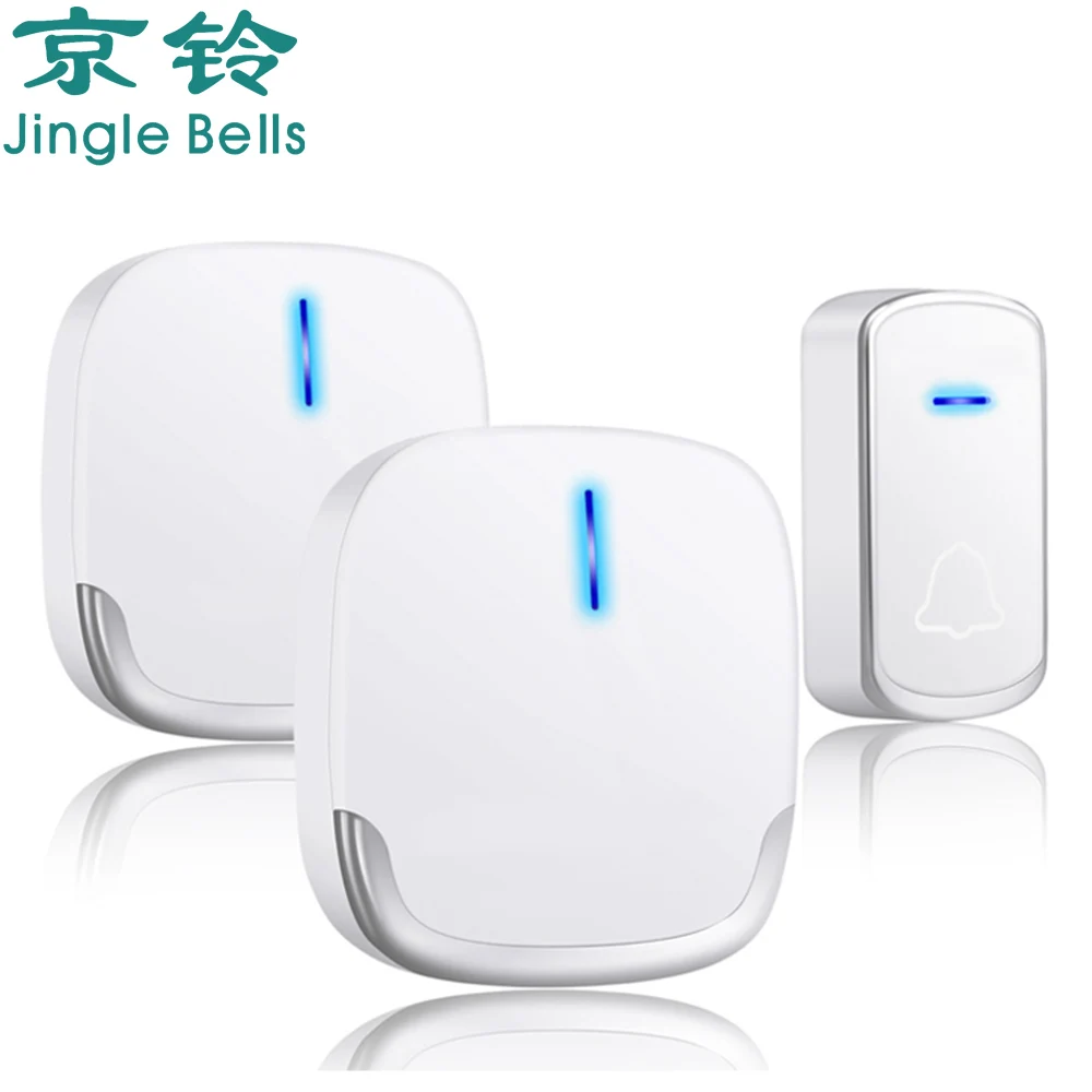 JINGLE BELLS Wireless Home Door Bell Welcome Smart Long Distance Home SOS Call Button for elder healthcare