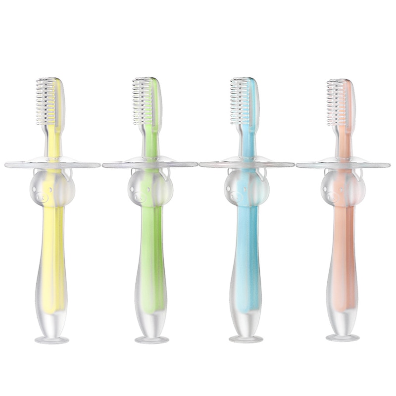 1PC Kids Soft Silicone Training Toothbrush Baby Children Oral Care Cleaning Tooth Brush Tool Baby Kid Tooth Brush Baby Items