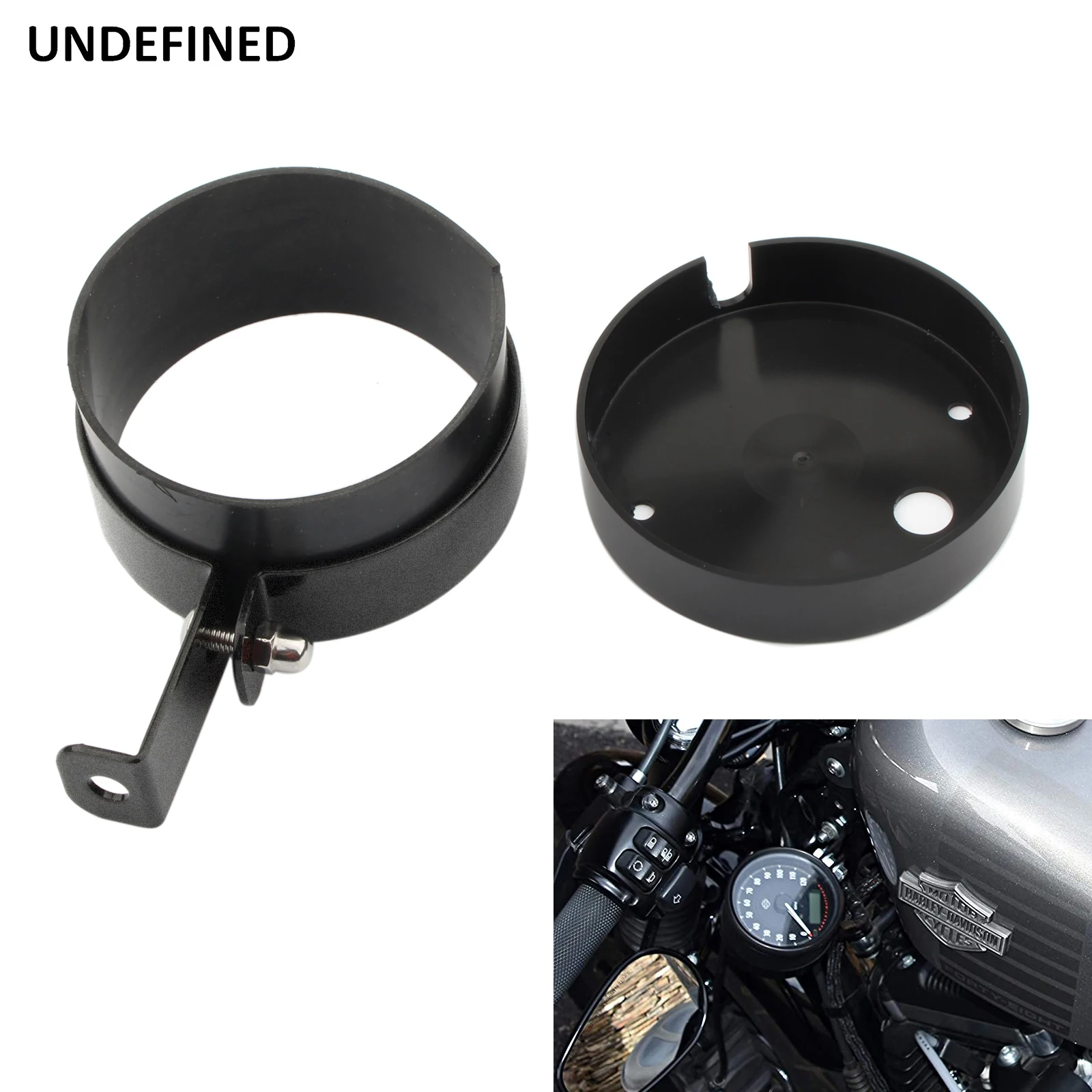 Motorcycle Side Mount Speedometer Bracket Kits Relocation Gauge Cover for Harley Sportster XL883