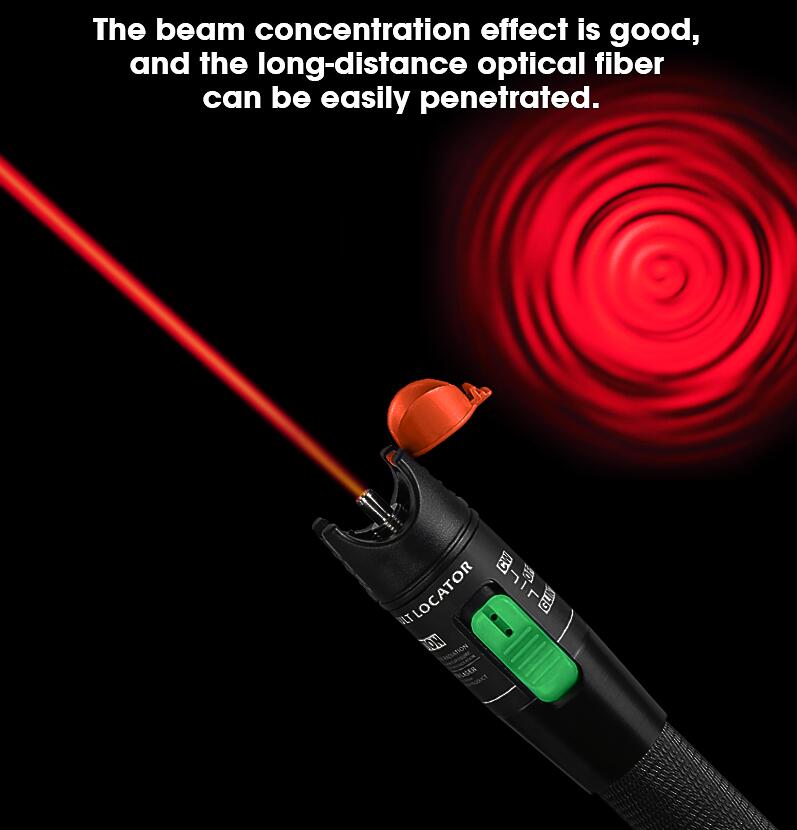 50KM 50mw Red Laser Pointer Fiber Optic Cable Tester fiber optic visual fault locator long distance vfl
