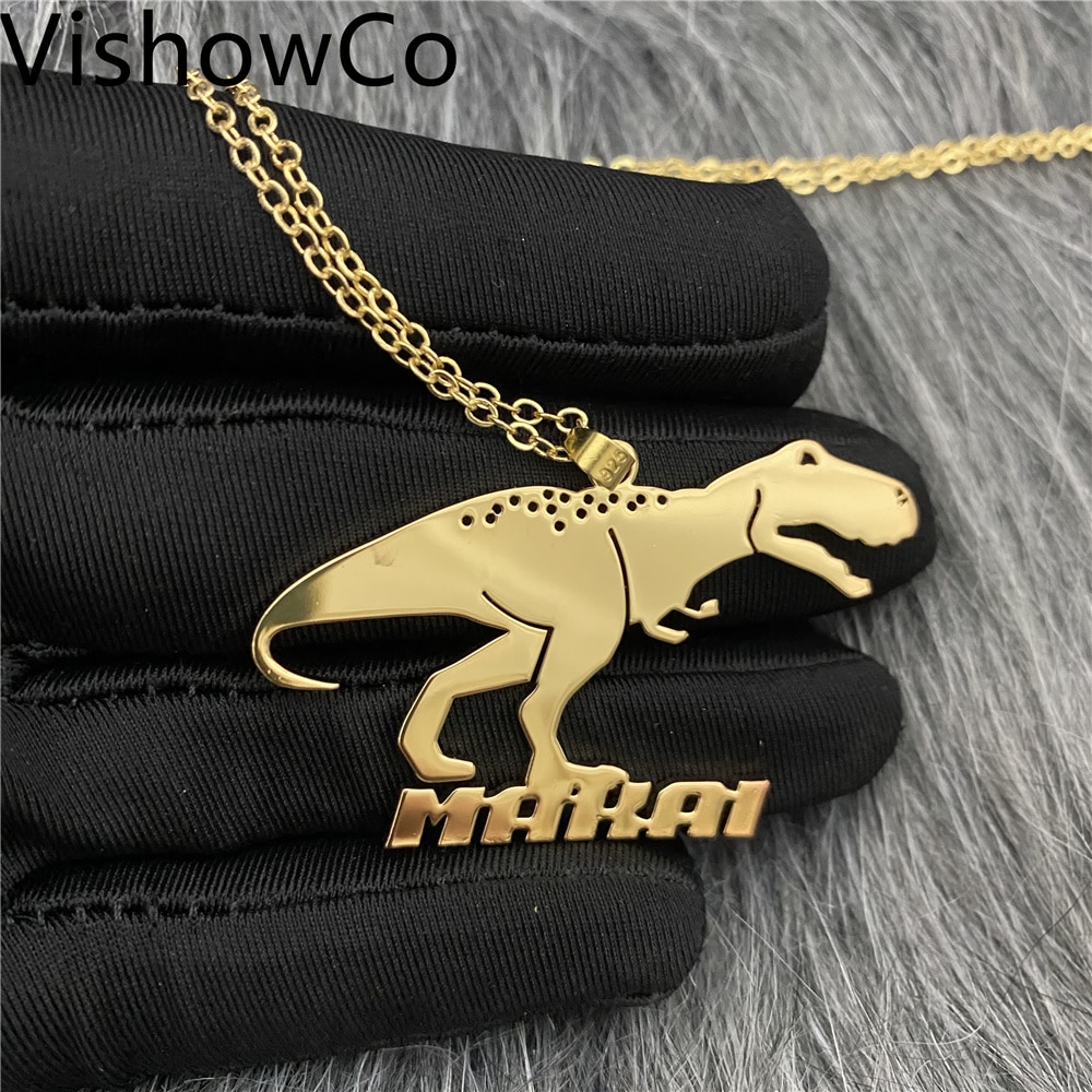 Custom Name Cartoon Character Necklaces Pendants Kids Nameplate Jewelry Stainless Steel Personalised Any Design Letter Necklace