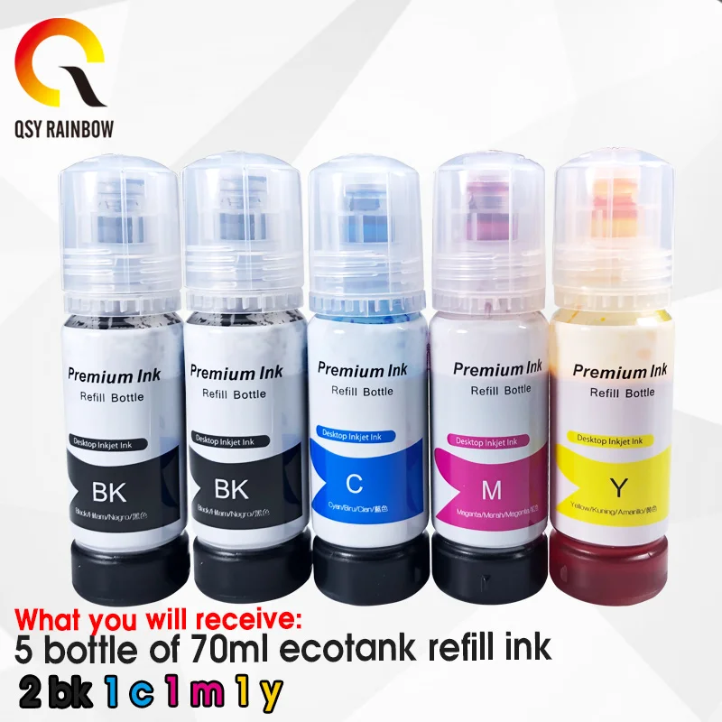 BottLe For Ecotank Ink For Epson L3150 L3110 104 502 512 504 Ink For EcoTank Printer ET2700 ET2750