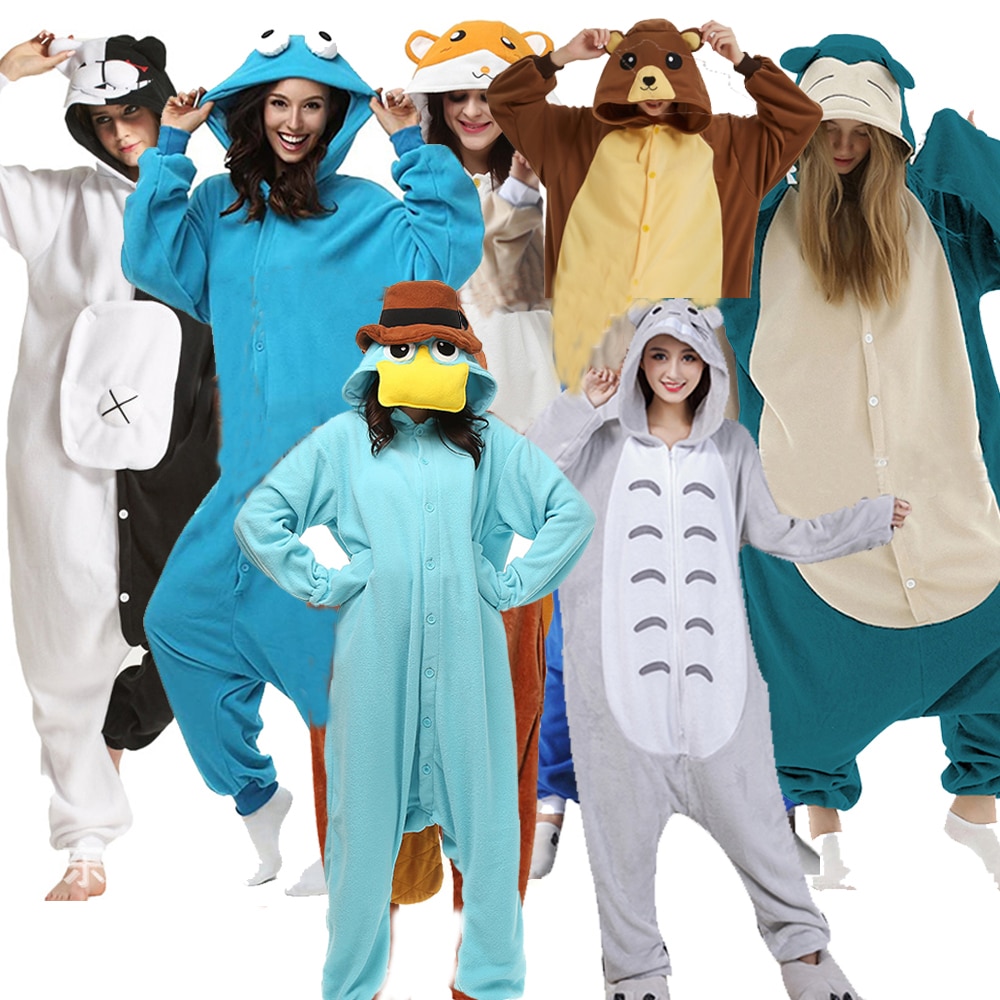 Men One-Piece Pajama, Animal Kigurumi( XXL Suit 180-200CM )Onesie For Adults Women Full Body Pyjama Cartoon Cosplay Costume