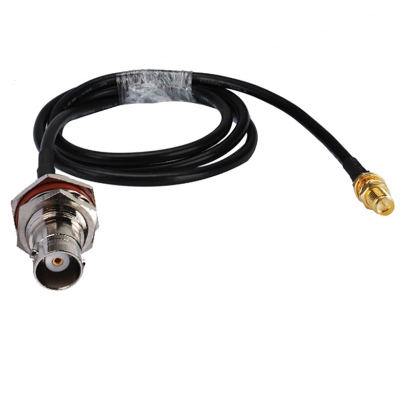 Superbat BNC Female Bulkhead with O-ring Straight to RP-SMA Female RG58 50cm Coaxial Cable