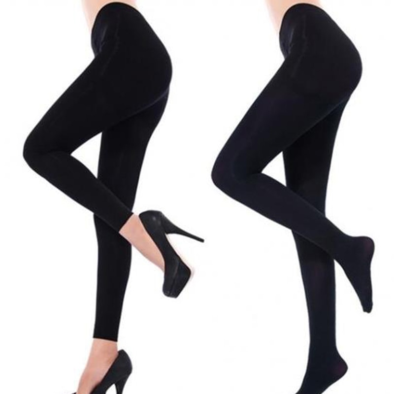 Femme Strumpfhose Classic Sexy Women Black Opaque Footed Tights Pantyhose Thick Tights Stockings Women Spring Autumn Tights
