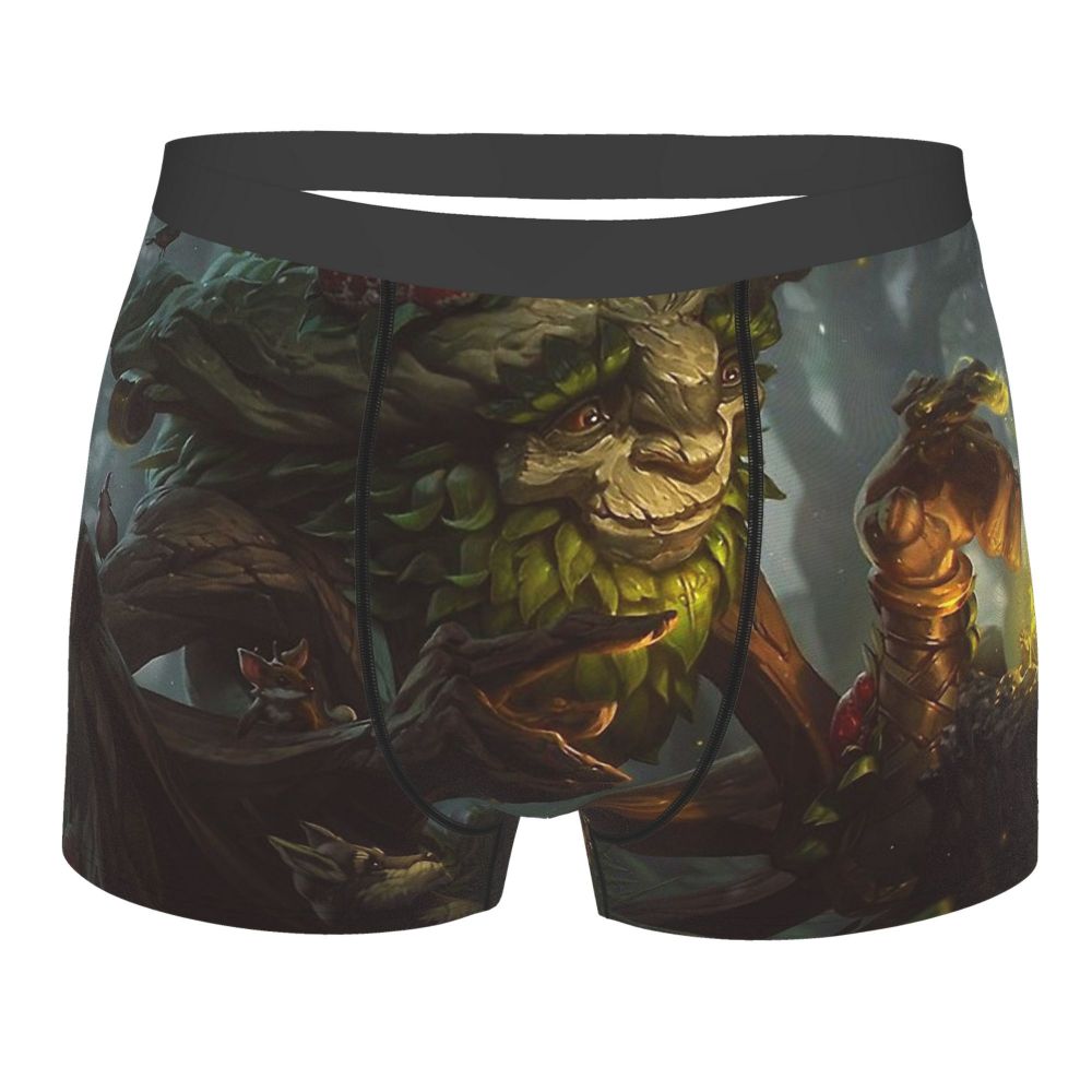 Ivern League of Legends LOL MOBA Games Underpants Cotton Panties Man Underwear Print Shorts Boxer Briefs