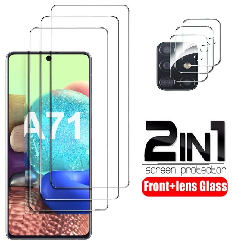 tempered glass for samsung A51 A71 A50 A30 a 51 a31 a21s glass camera lens screen protective for samsung galaxy A71 A51 glass