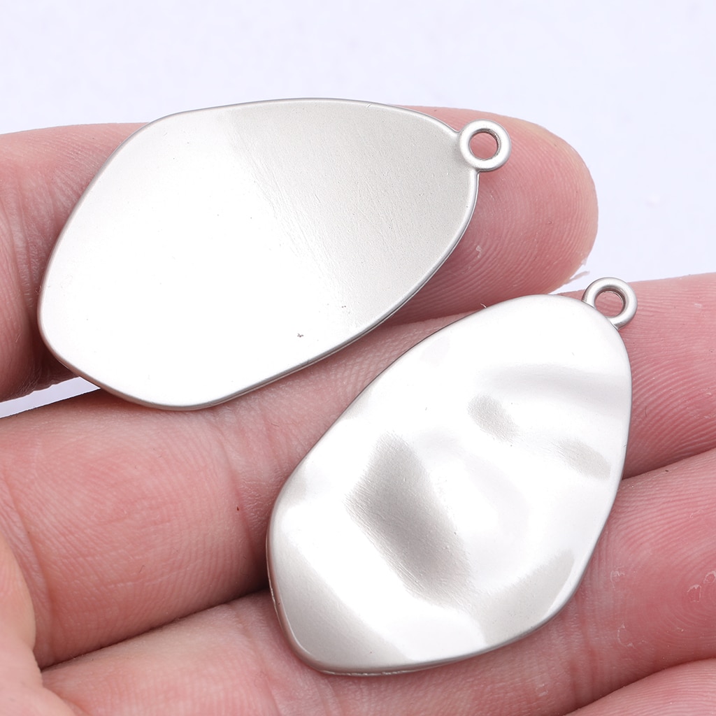 10pcs irregular triangle shape earring charms 22x38mm diy jewelry making accessories