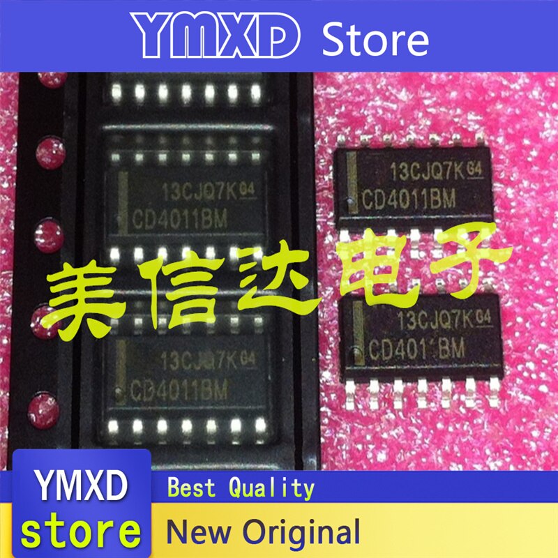 10pcs/lot New Original CD4011BM four 2 input NAND gate SOP-14 In Stock