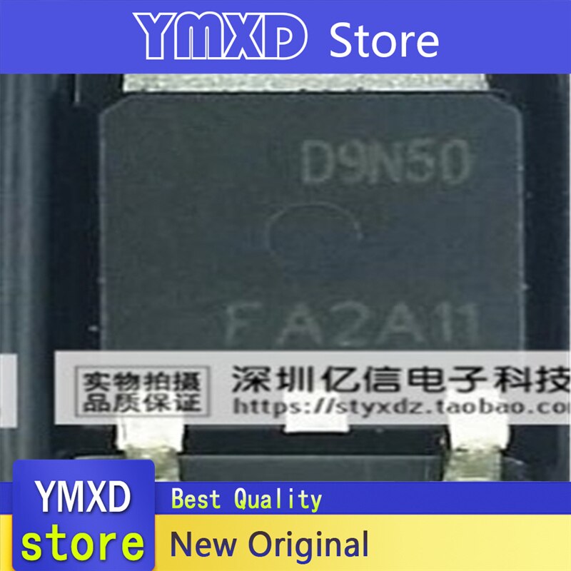 10pcs/lot New Original D9N50 AOD9N50 MOS field effect tube 500V/9A TO-252 patch tube In Stock