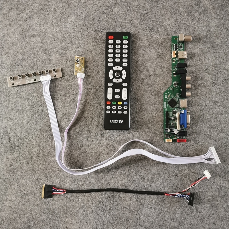 For LP133WD1/LP133WD2/LP140WD1/LP140WD2/LP156WD1 Display Panel LVDS 40Pin 1600*900 Kit 60Hz VGA+USB+AV LCD Controller Board