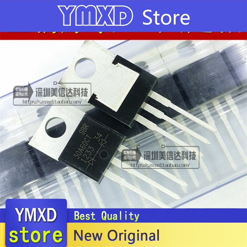 10pcs/lot New Original SBR30A60CT 30A 60V Schottky Diodes TO-220 In Stock