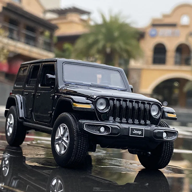 1:32 Jeeps Wrangler Rubicon Alloy Car Model Diecast Metal Toy Off-road Vehicle Car Model Simulation