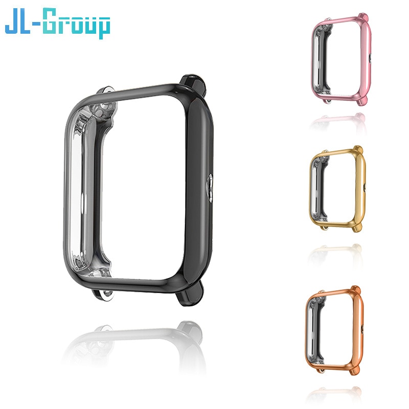 Case For Amazfit Bip U S Lite Protector Case Screen With film For Amazfit Accessories GTS 3 2 4 Mini Bumper TPU Cover Protection