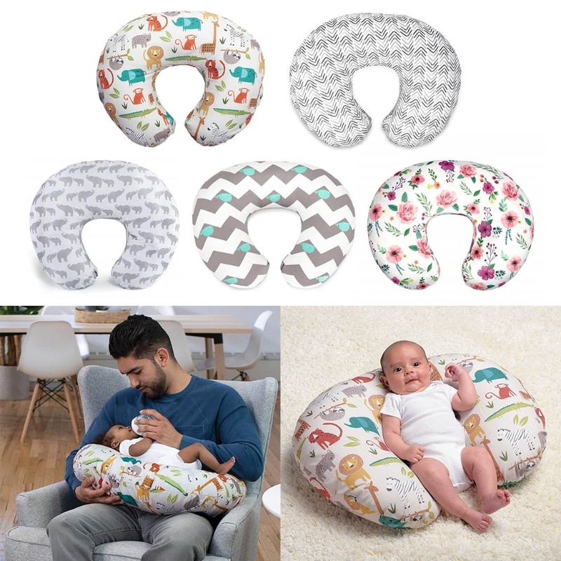 Newborn Baby Nursing Pillows Cover Maternity U-Shaped Breastfeeding Pillow Slipcover Infant Cuddle Cotton Feeding Waist Cushion