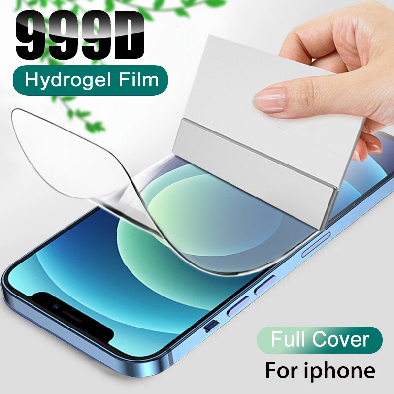Full Cover Hydrogel Film For iPhone 11 12 Pro XR XS MAX Screen Protector On iPhone 7 8 6 6s Plus X Soft Protective No Glass
