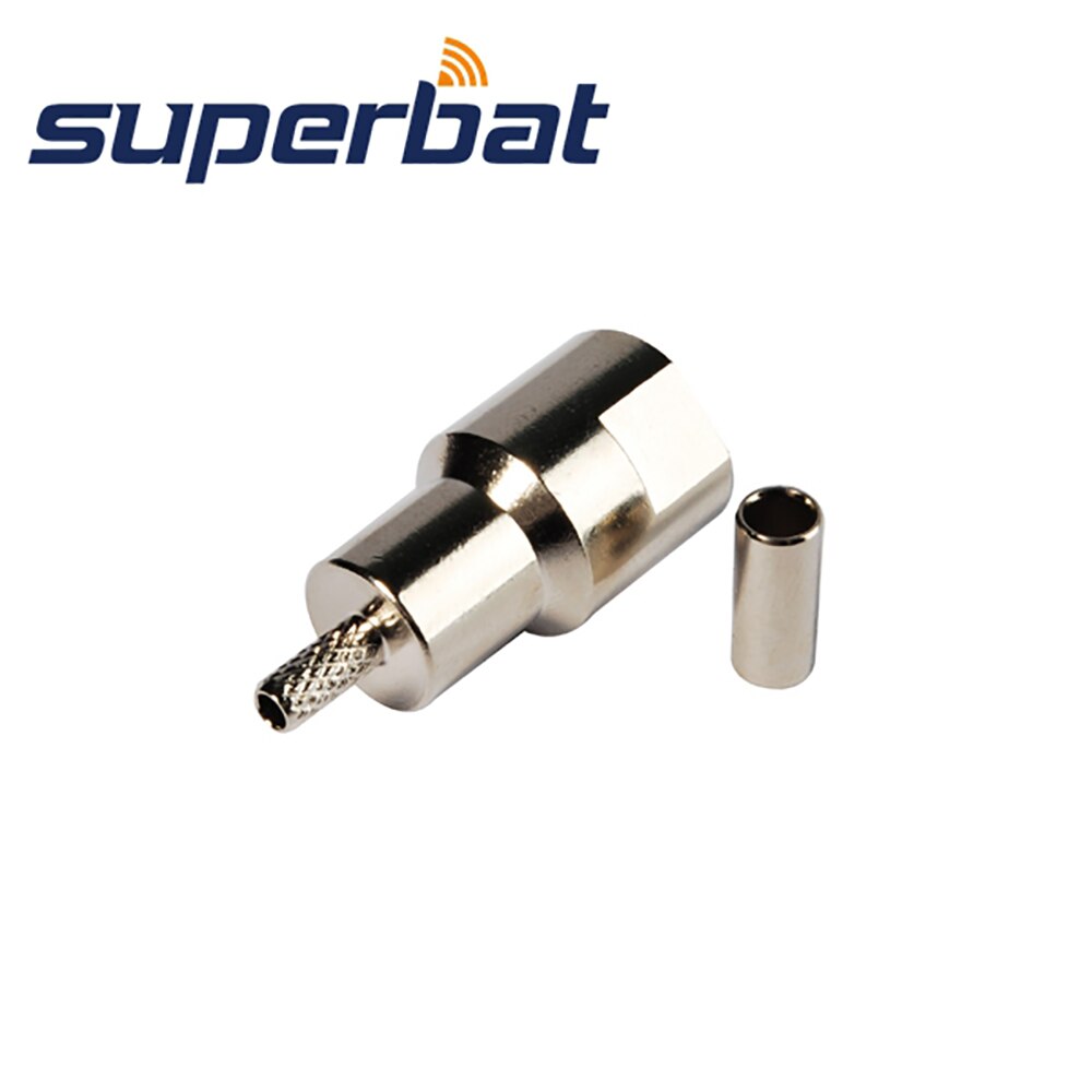 Superbat FME Male Straight Crimp for RG174 RG178 RG316 LMR100 Coaxial Cable RF Connector