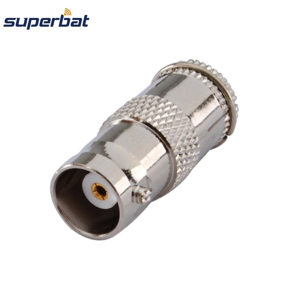 Superbat BNC-F Adapter BNC Female to F Male Quick Push-on Straight Connector