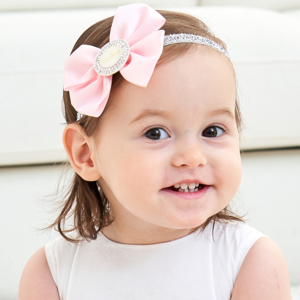 MIYOCAR personalized any name photo can make baby girl bling pink headband new born baby gift princess style unique design