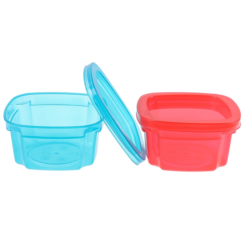 200ml Three Color Baby Food Boxes Container Baby Snacks Storage Boxes Mini Portable Crisper Sealed Boxborn Baby