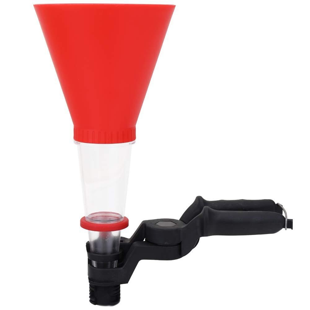 Universal Auto Car Vehicle Oil Adding Plastic Funnel with Clamp Base Bracket Oil filling Equipment
