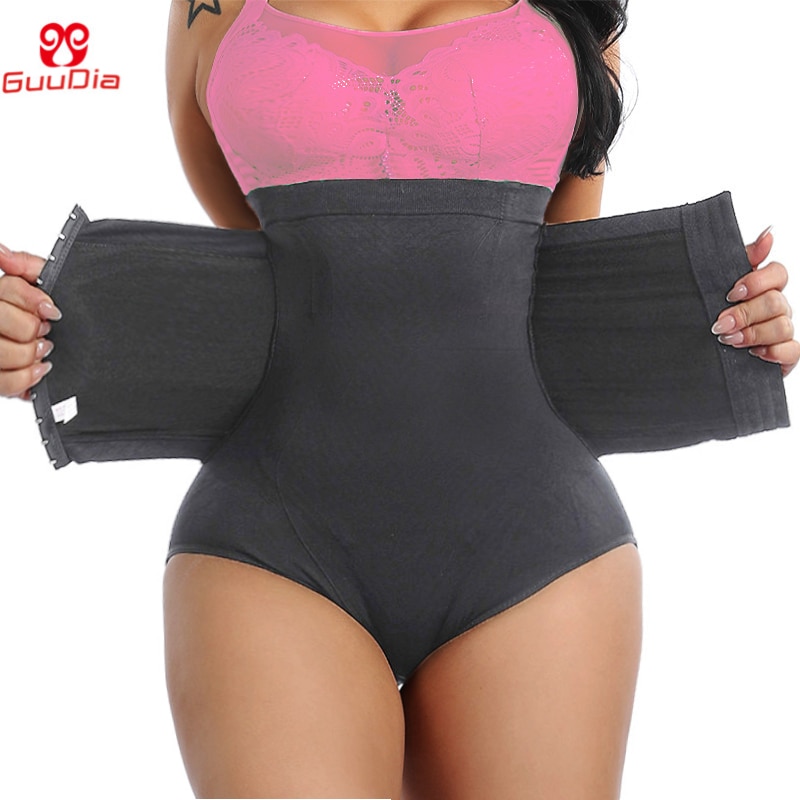 GUUDIA Waist Trainer Body Shaper Panties Tummy Control Panty Women Slimming Shapewear Slimming Underwear Postpartum Girdle Strap