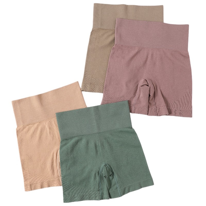 High Waist Seamless Shorts Women Hip Push Up Shorts Safety Short Pants Fitness Boxer Panty Tummy Control Underwear Underpants