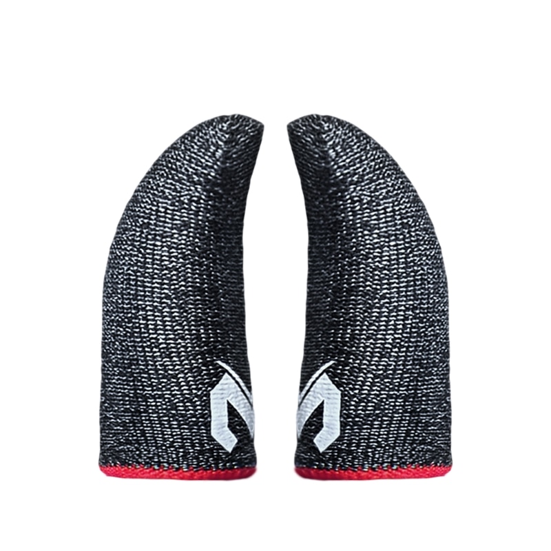 2 Pcs Phone Games Sweat-Proof Finger Gloves Thumbs Finger Cover Anti-slip Cot Sleeve for PUBG Touch Screen Game Practical Access