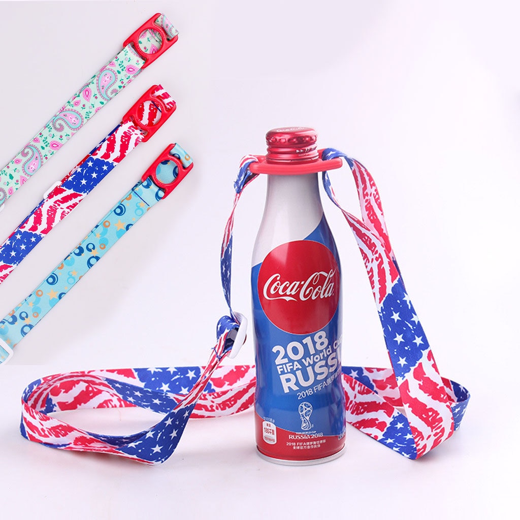 Adults and children mineral water portable strap travel bottle strap water bottle lanyard beverage bottle strap