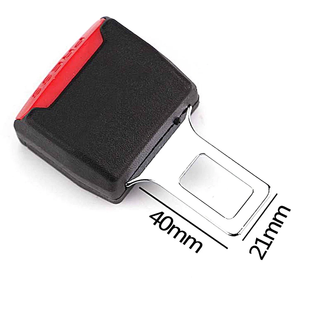 1 Pcs Car Seat Belt Extension Plug Safety Seat Lock Clip Buckle Thick Insert Socket Extender