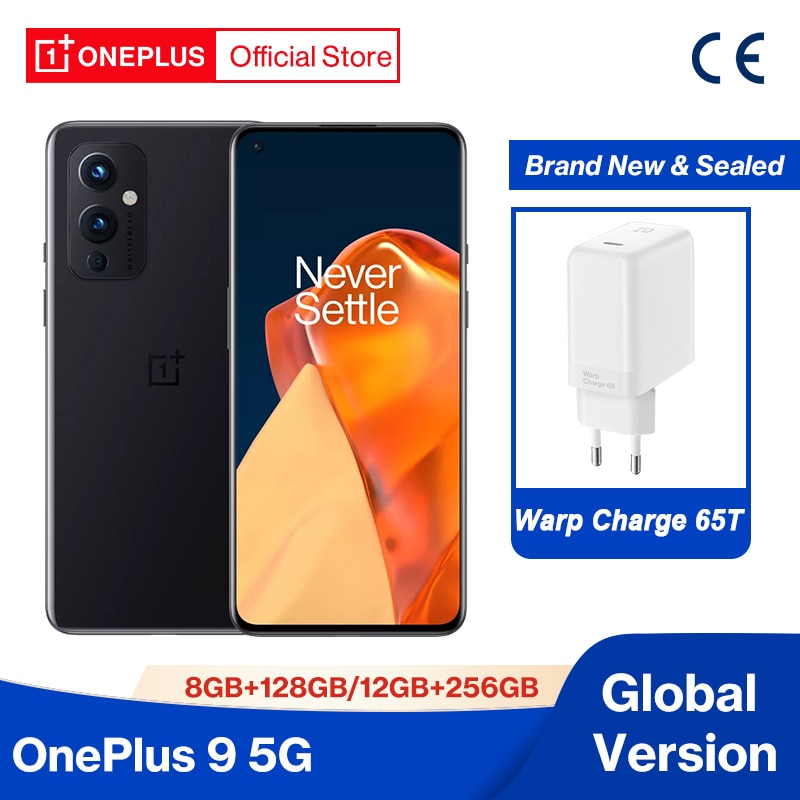 Global Rom OnePlus 9 5G Snapdragon 888 8GB 128GB 6.5‘’ 120Hz Fluid AMOLED Hasselblad Camera OnePlus Official Store