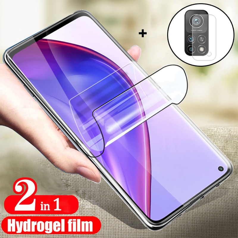 hydrogel film + camera protection for mi 10 t pro xiaomi note 10lite screen protector mi 10t lite note10 pro not glass mi10t pro