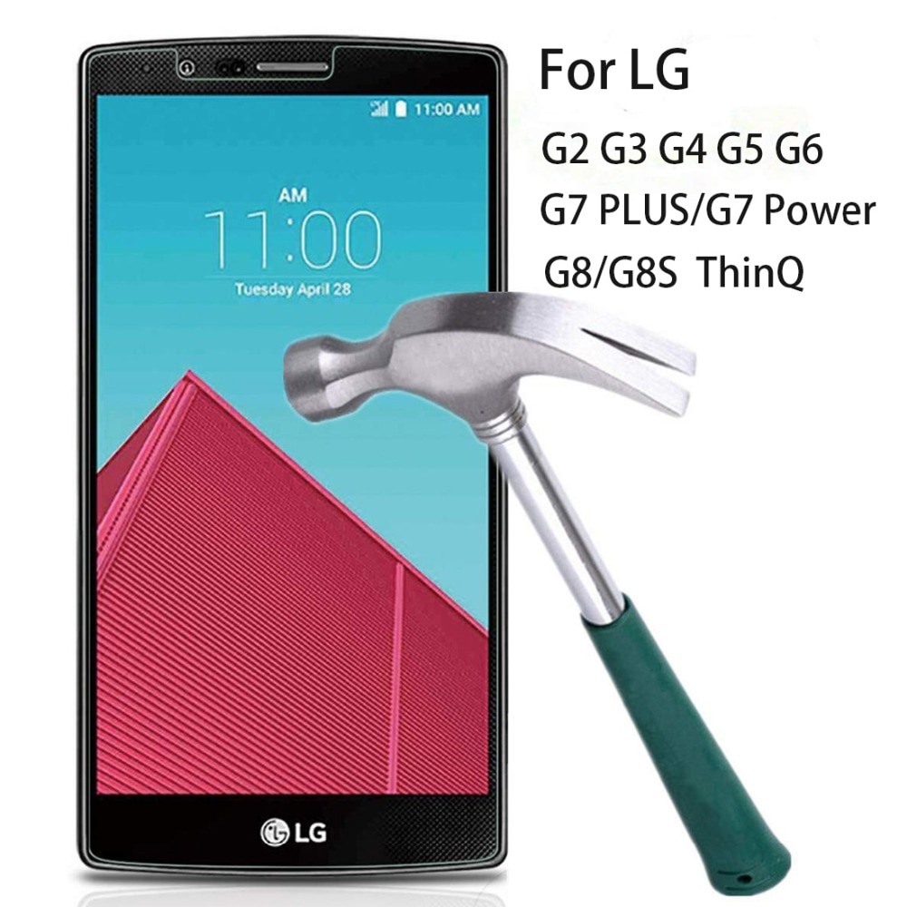 9H 2.5D Tempered Glass For LG G2 G3 G4 G5 V10 V20 Q6 Screen Protector For LG K8 Protective Film Glass