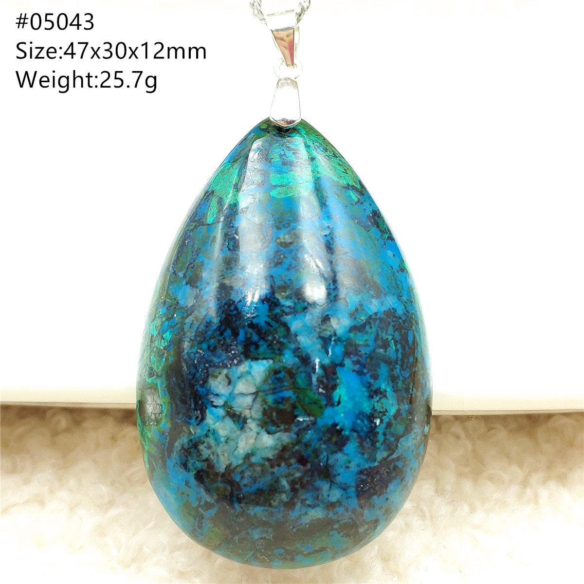 Natural Green Blue Azurite Malachite Chrysocolla Pendant Jewelry Jade Women Men Water Drop Blue Malachite Necklace AAAAAA