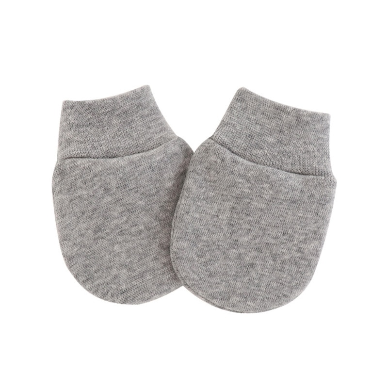 2022 New Baby Infants Anti Scratching Cotton Gloves+Hat Set Newborn Face Protection Scratch Mittens Warm Cap Kit