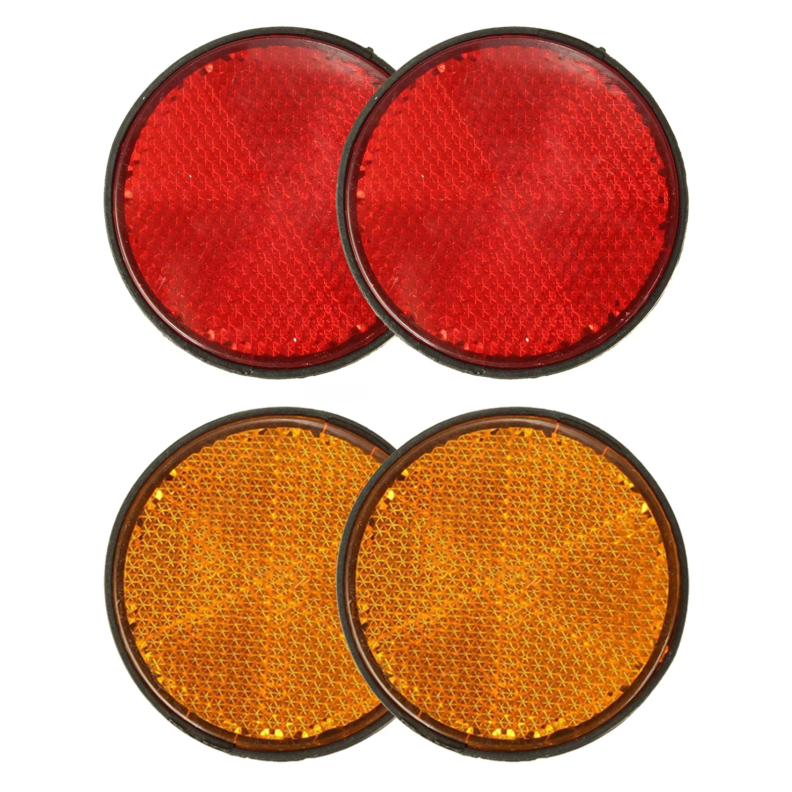 1 Pair Warning Strip Tape Reflective Sticker Car Motorcycle Bike Caravan Lorry Screw On Safety