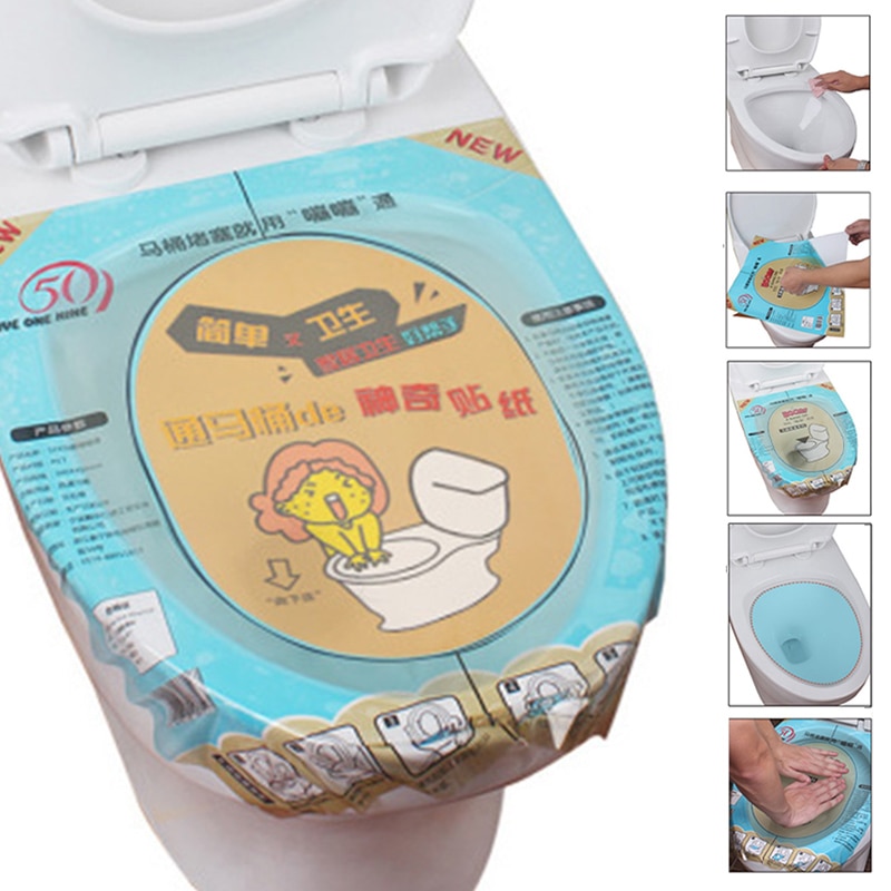 36x45cm Plastic Toilet Disposable Sticker Plunger Dredging Easy Fix Clogged Film