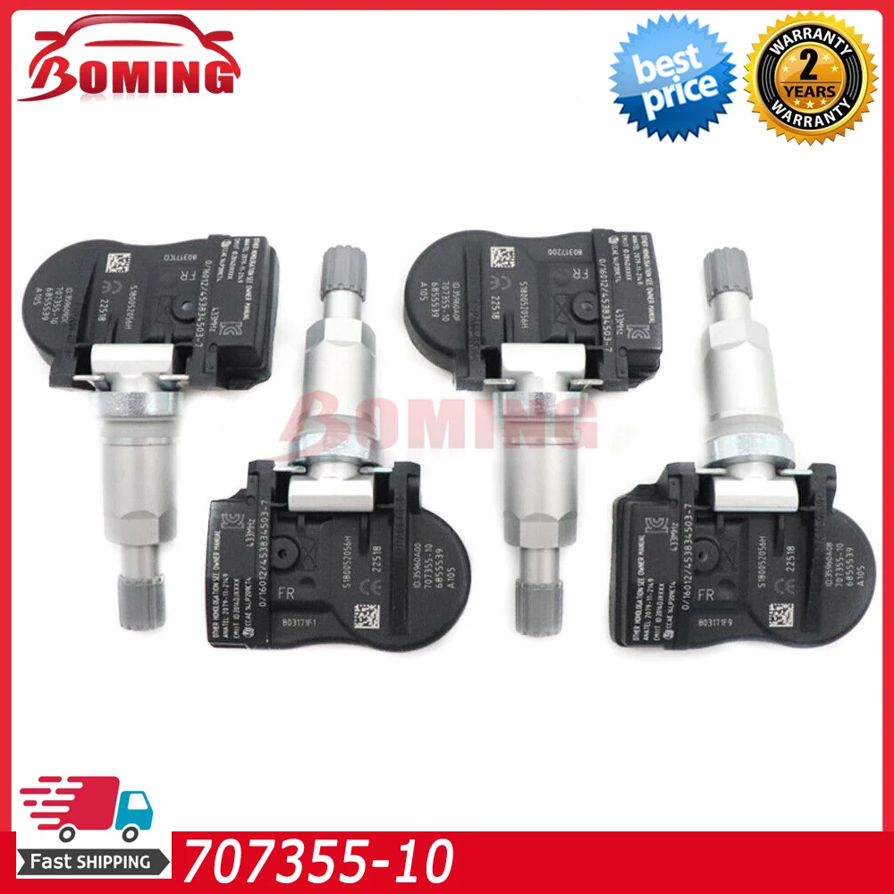 Car TPMS Sensor 433Mhz Tire Pressure Monitor Sensor 707355-10 For BMW 1 2 3 4 i3 i8 X1 X2 X5 X6 MINI
