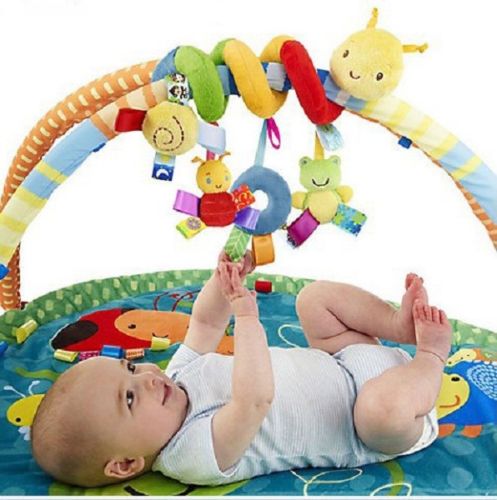 2021 Baby Toys Cute Activity Musical Spiral Crib Stroller Car Seat Travel Hanging Animals Toys Baby Boys Girls Rattles Bed Bell