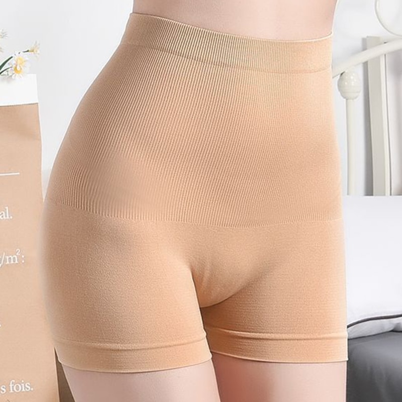 Women Safety Short Pants 2021 New Fashion Seamless High Waist Underwear Boyshorts Summer Ladies Trendy Slimming Shape Panties