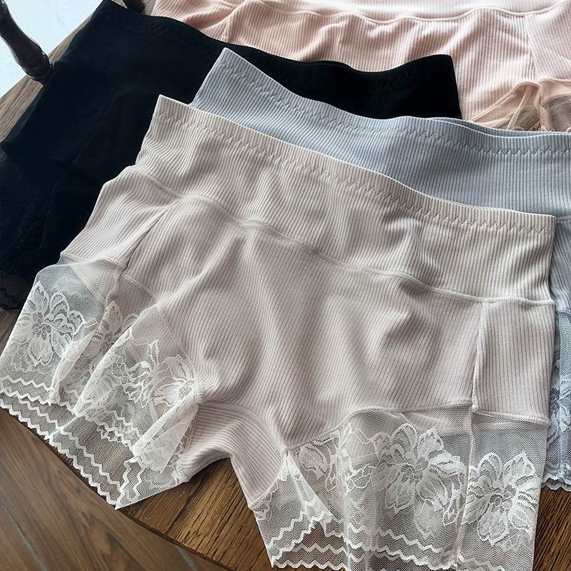 S104 Summer Shorts For Women Female Underwear Strong Stretched Modal Boxer Brief Mid-Waist Plus Size Safety Short Pants ladies