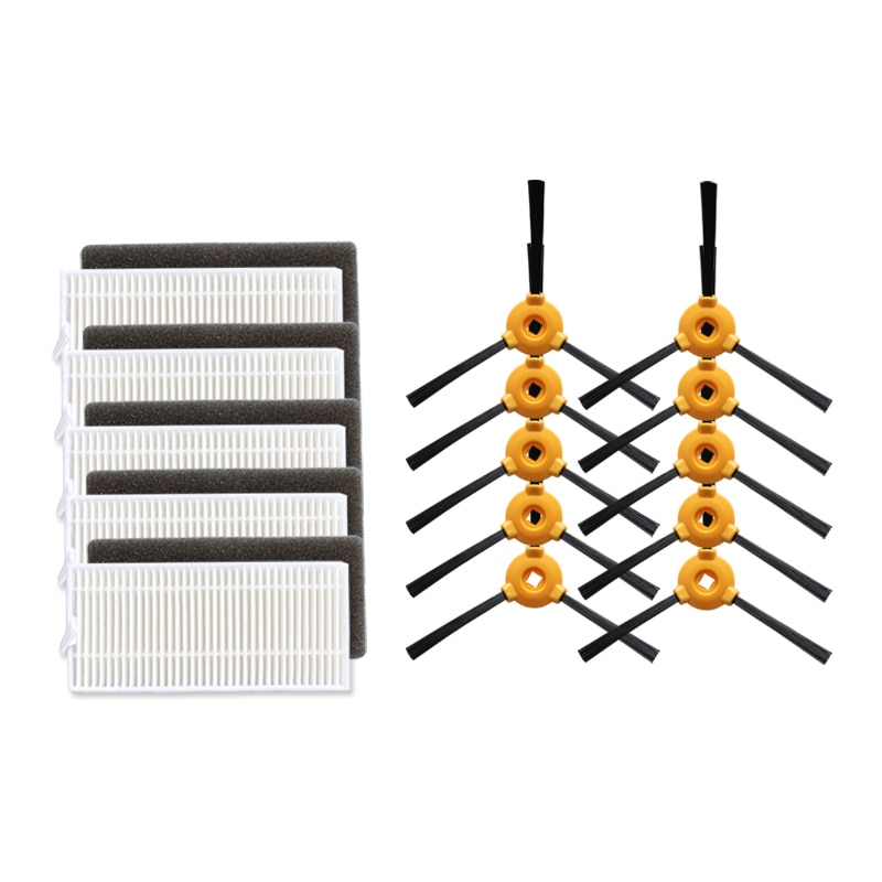 Robot Vacuum Cleaner Side Brush HEPA Filter for Conga 1190 Robotic Vacuum Cleaner Parts Accessories Replacement