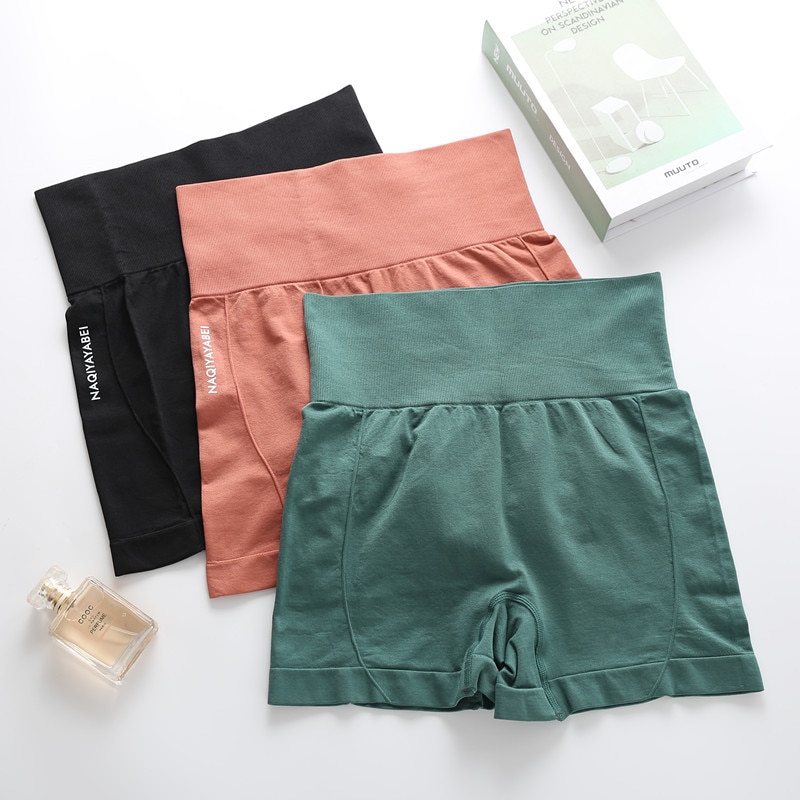 Shorty Pants Women Underwear High Waist Safety Shorts Lifts Buttock Push Up Female Sporty Boxers Underpants Slim Tummy Control