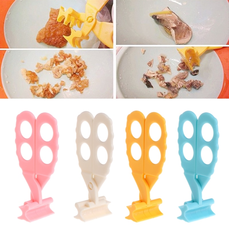 Baby Food Grinding Scissors Fruits Vegetable Noodle Aasher Baby Food Grinder Children Food Cutting Scissors Kitchen Cutlery