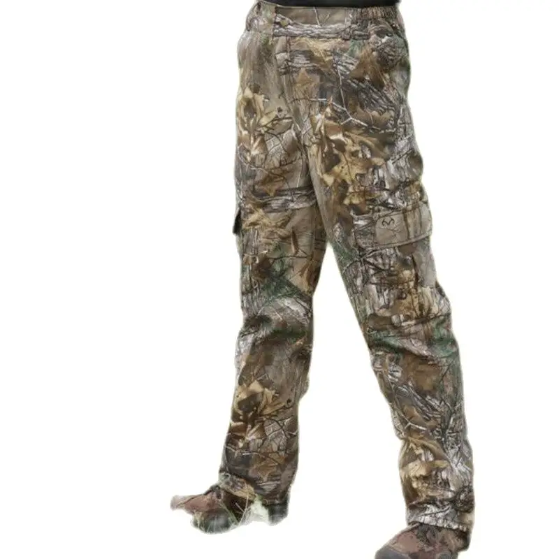 Men Pants Large Size Cotton Breathable Bionic Camouflage Trousers Outdoor Hiking Fishing Jungle