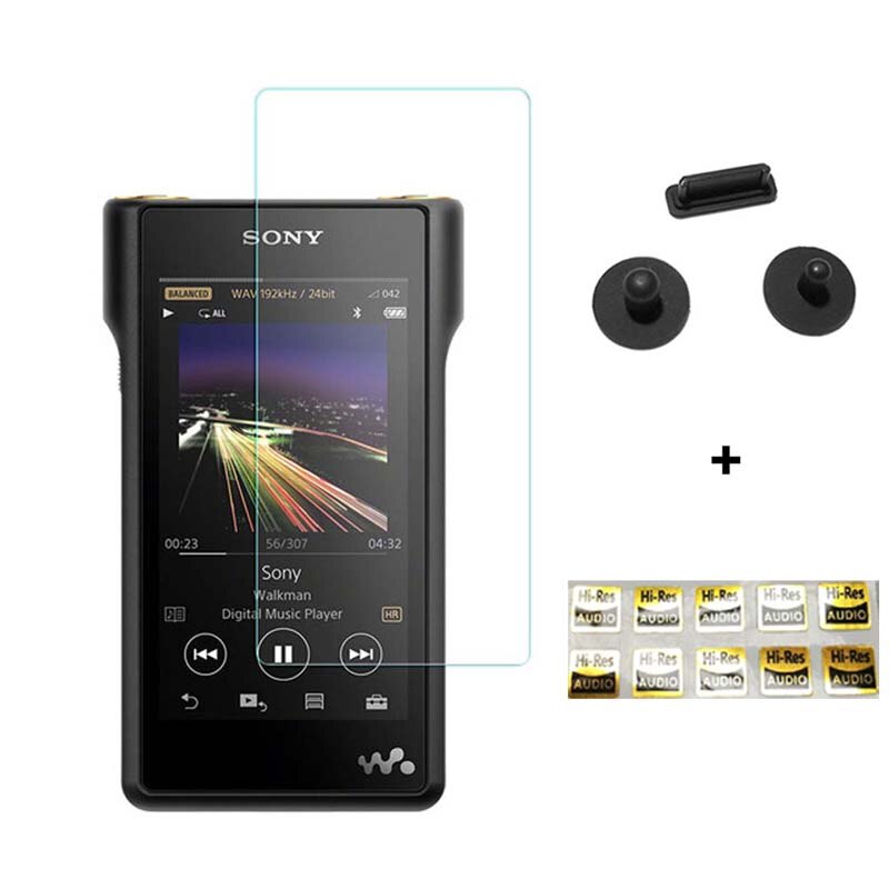 Tempered Glass for Sony NW-WM1A WM1A NW-WM1Z WM1Z Screen Protector Film with Dust Plug