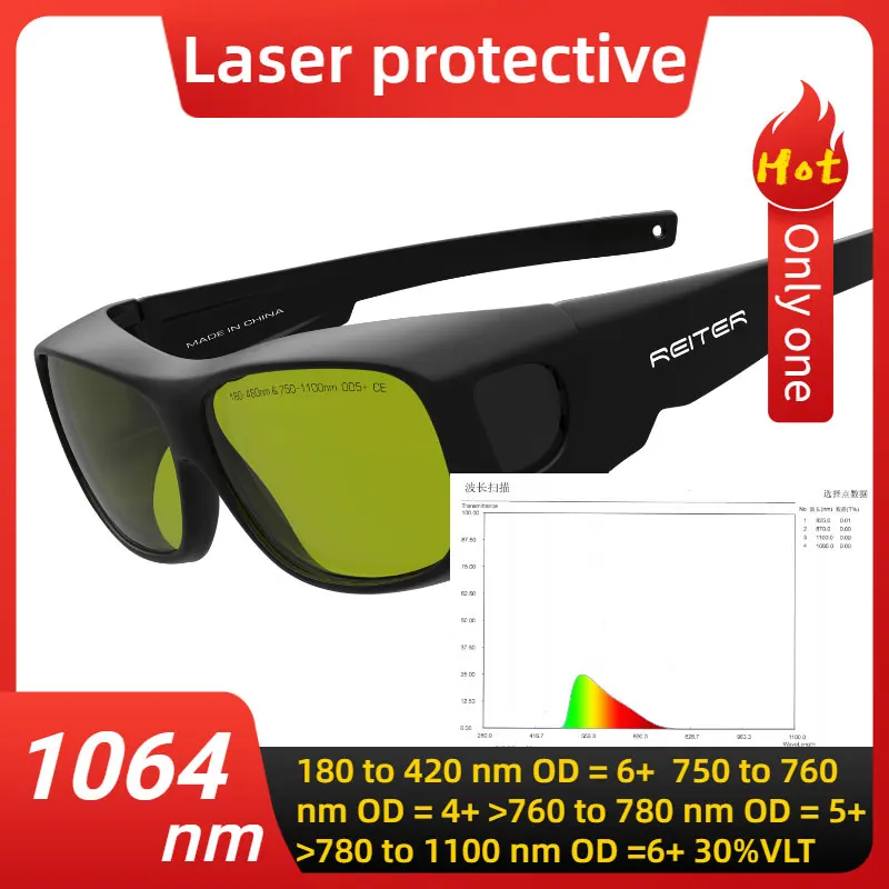 1064nm infrared laser safety protective glasses IPL hair removal 650nm red 532nm green 450nm blue
