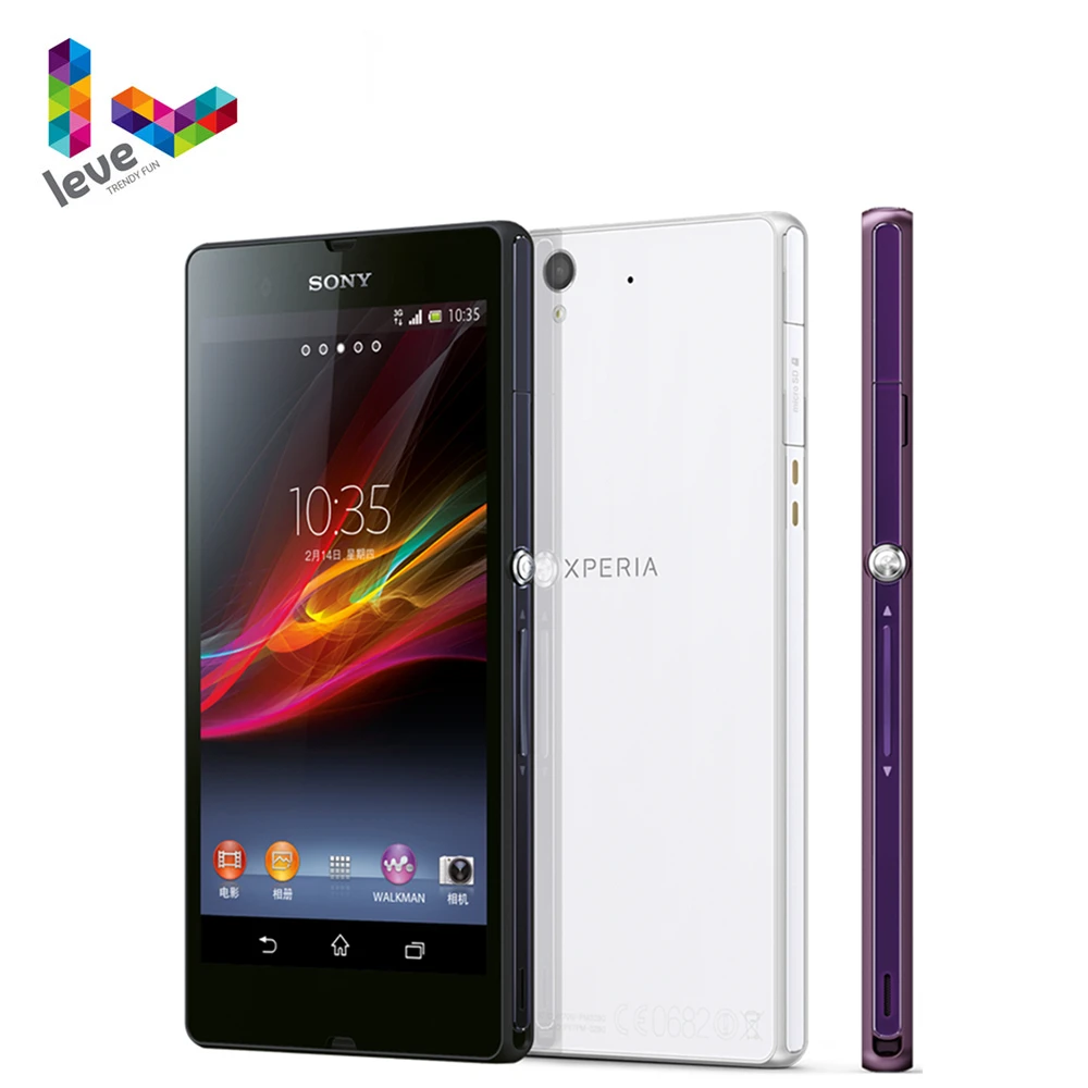 Unlocked Sony Xperia Z L36h C6603 4G LTE Mobile Phone 5.0" 2GB RAM 16GB ROM Quad Core 13.1MP Android Smartphone