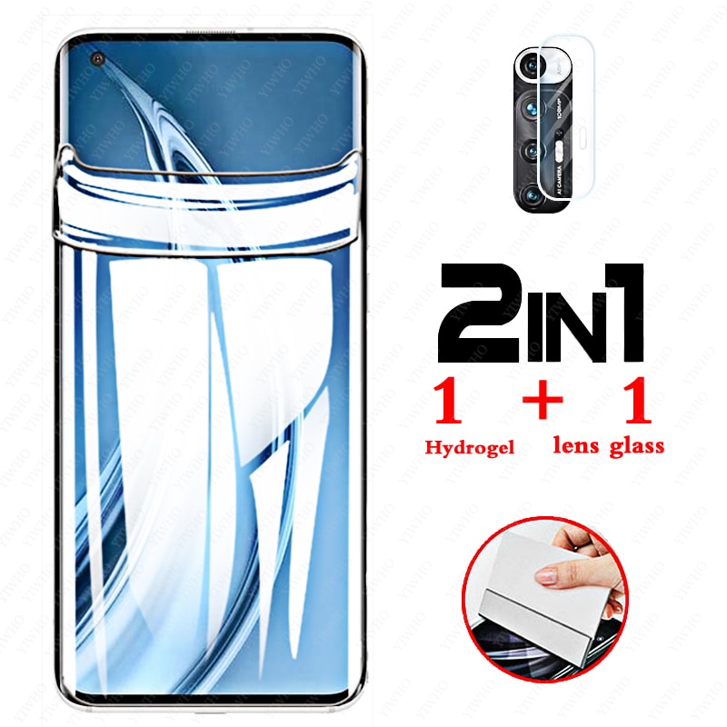 2in1 Soft Hydrogel Film for Xiaomi 10s Full Protective Cover for Xiaomi 10 S 6.67" Screen Protector Camera Lens Tempered Gl